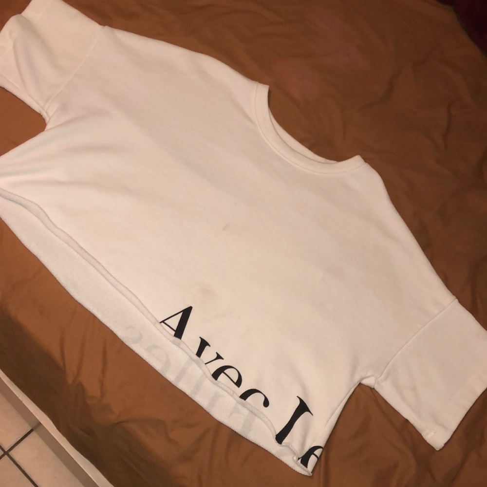 Sale🔥Avec Les Filles White Cropped Shirt